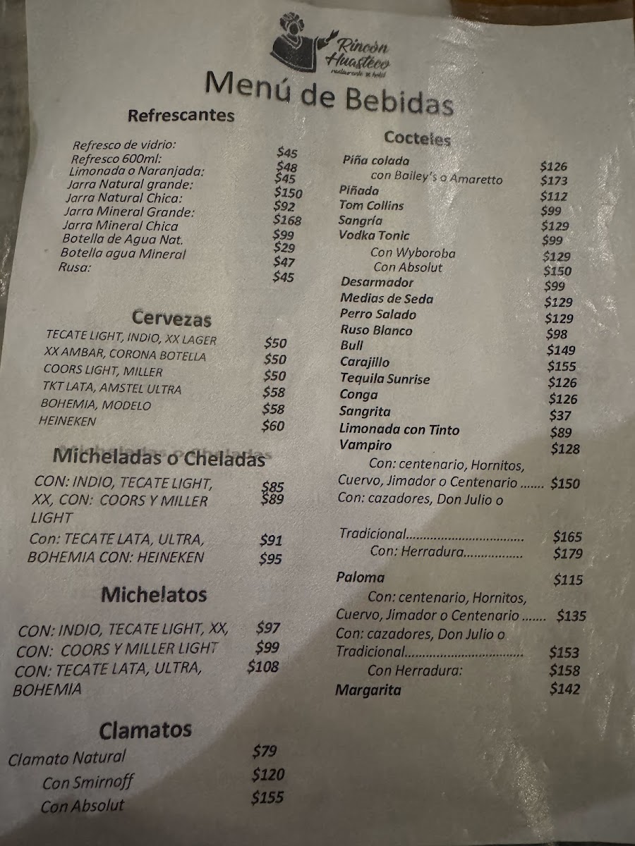 Rincón Huasteco Menu - Image 2