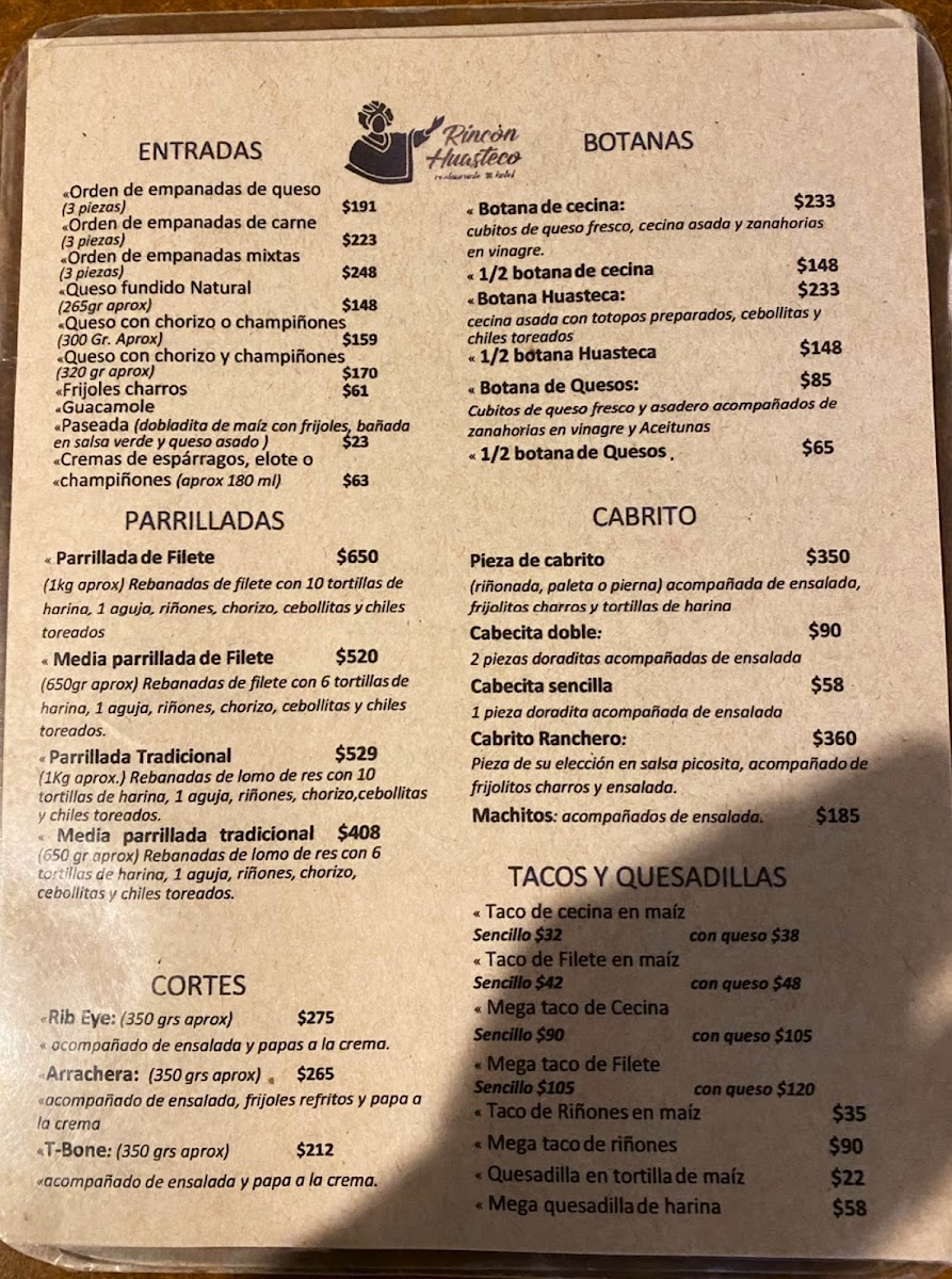 Rincón Huasteco Menu - Image 5